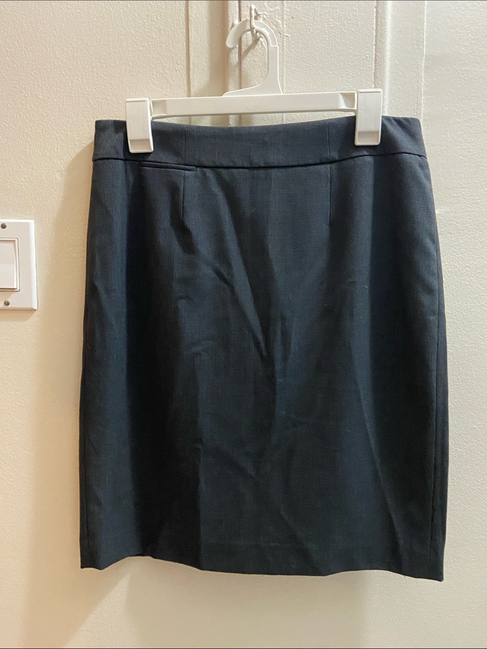 Calvin Klein Dark Grey Tailored Pencil Skirt